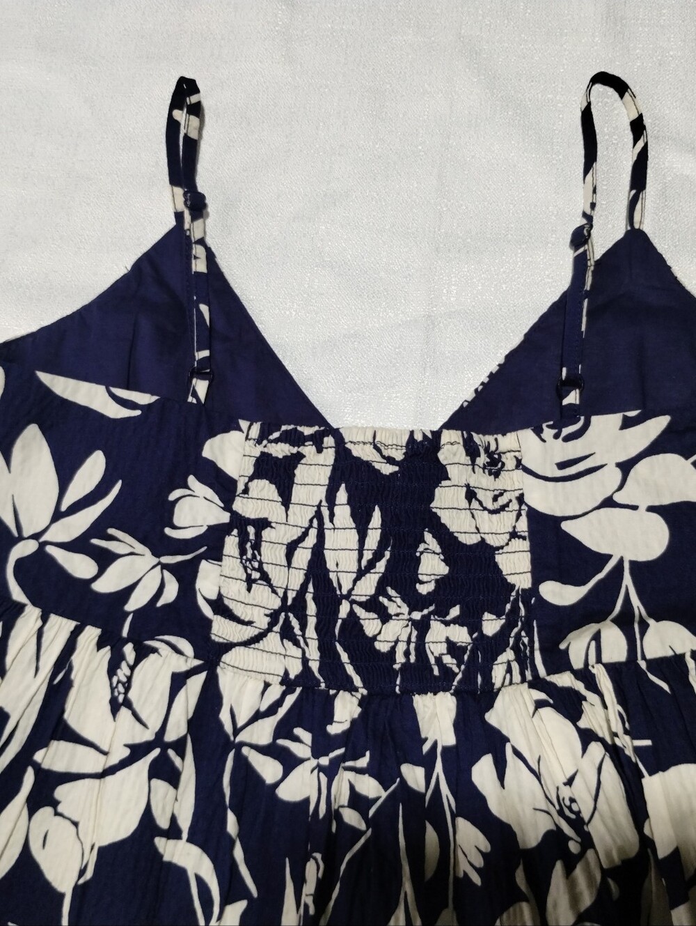 a new day Navy and Cream Floral Spaghetti-Strap Maxi Dress - Picture 8 of 11